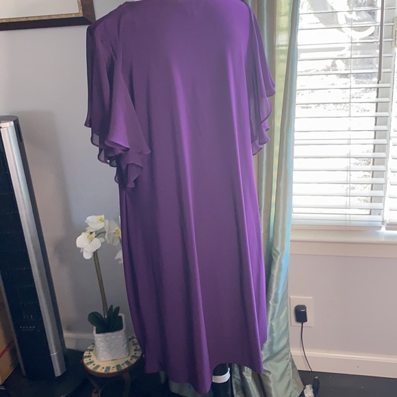 🎉Sale🎉 NWOT- Beautiful Purple Slip-on Evening Dress - Picture 5 of 8